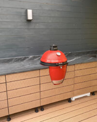Outdoorküche aus Mystic Black geledert